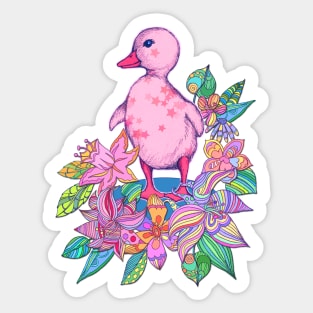 Duckling Delicious Sticker